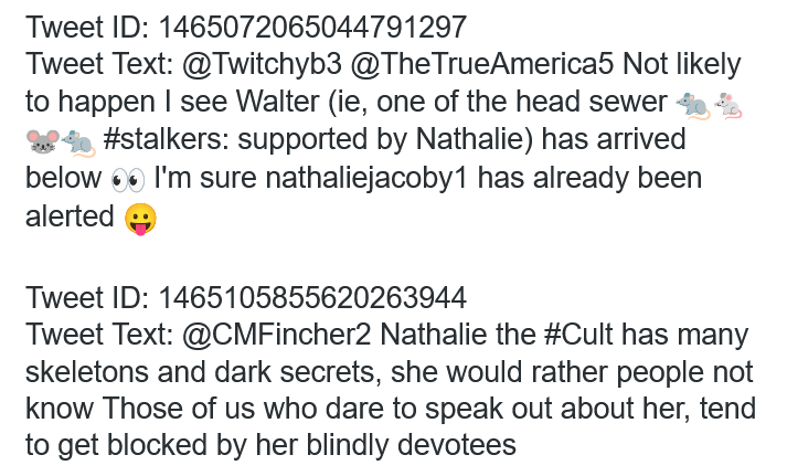 KlatuBaradaNiko's tweet photo. As usual #stalkers, #harassers have been very busy as usual

Too many people are afraid to speak up against #cult  #FakeResister nathaliejacoby1 &amp; minions

"No tree has branches so foolish as to fight among themselves." 
~Native American #Quote https://t.co/VyljGVzrYp