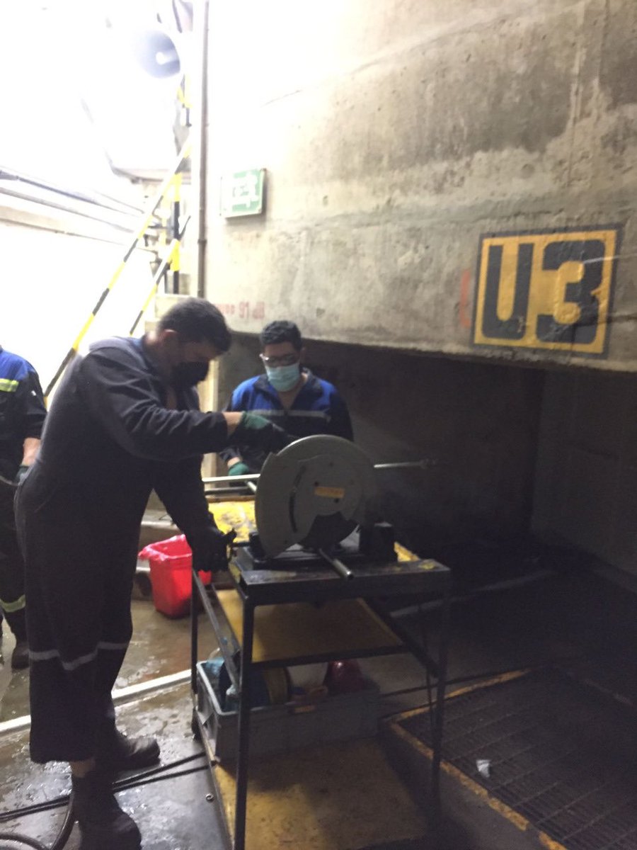 CELECEPOficial's tweet photo. Técnicos de @CelecSur, iniciaron el 16 de noviembre, el mantenimiento de las 8.000 horas de la unidad de generación U03 de la Central Molino de 1.100 MW. Estos trabajos culminaron hoy asegurando el abastecimiento de energía eléctrica a todo el país. #PolíticaEléctrica. https://t.co/e4KhHYCDKa