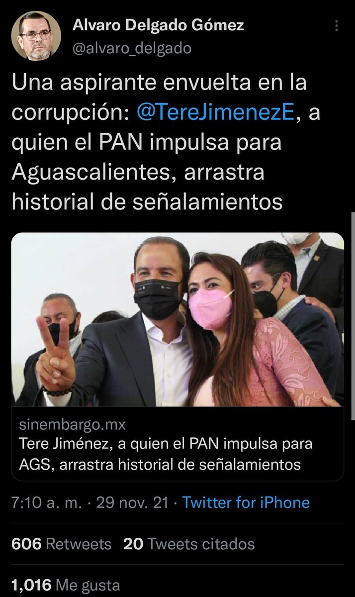 HctorDetectivMx's tweet photo. @alvaro_delgado @TereJimenezE Aceptó @MarkoCortes que el PANazi solo ganaría Aguascalientes

Sería un grave error de MORENA permitir que AGS. lo gane el PAN,con todo y la corrupción del PAN-AGS☝🏻,no repitan el error con Clara Luz o dando al PRIANRD parte de la CDMX

CC @euripidesf @Sergeluna_S @mario_delgado https://t.co/K2rpQIHyhZ