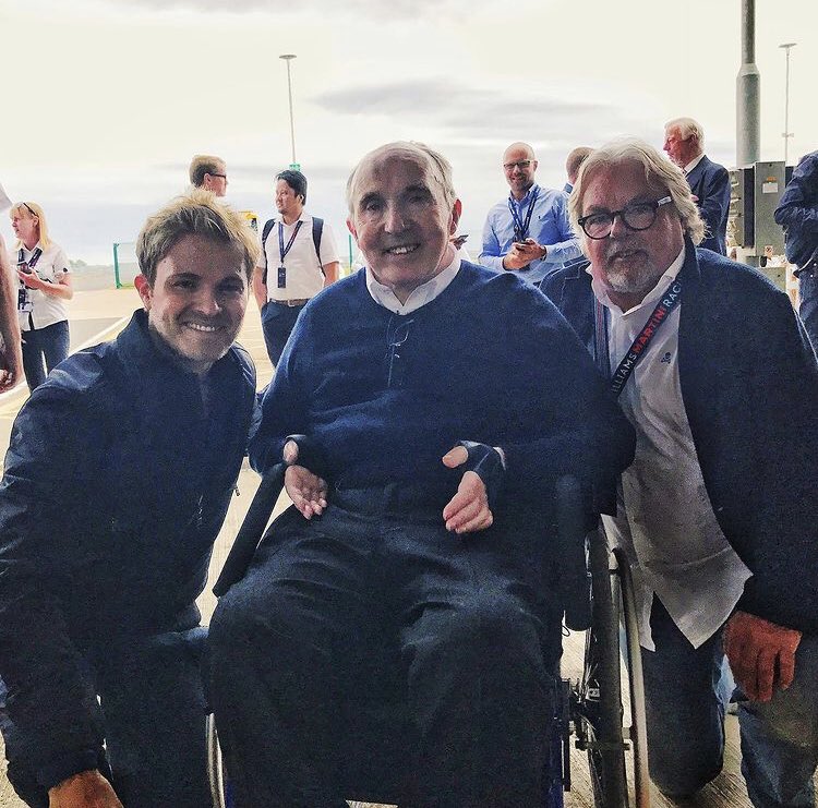 NicoRosberg's tweet photo. Just found this in my phone. You did so much for our Family. Giving both my dad and I our big break in @F1. Forever grateful. Thank you Frank and Family. https://t.co/t8es7Xbyy2