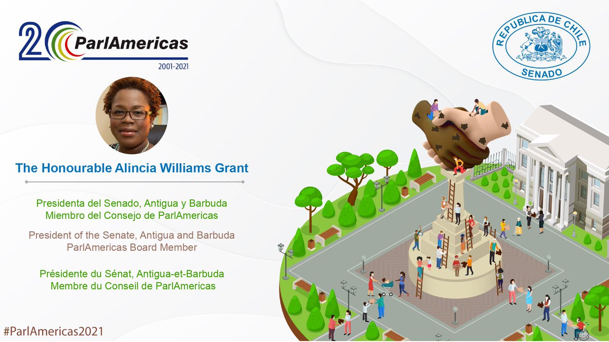 The Parliamentary Dialogue with CSO &amp; Youth has commenced. <a href="/javiermacaya/">Javier Macaya</a> 🇨🇱, President of #ParlAmericasOPN and <a href="/Alincia_Grant/">Alincia Grant</a> 🇦🇬, ParlAmericas Board Member offered welcoming remarks, noting the crucial role that CSOs &amp; youth are taking in the call to transform the social contract