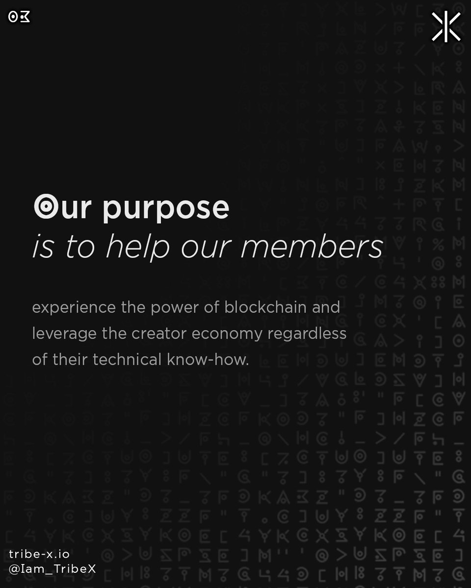 iam_tribex's tweet image. We’re on a mission to motivate, connect and inspire.

We exist to bridge the gap and provide access to our members.

We believe that we are one people, one Tribe and together we thrive!

#iamtribex #tribexempire #nft #nftcommunity