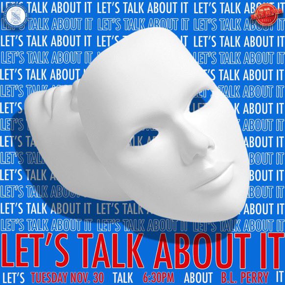 The Ladies of The Real Beta Alpha Chapter of Delta Sigma Theta Sorority, Incorporated and The Men of The Hard Alpha Eta Chapter of Phi Beta Sigma Fraternity, Incorporated present: Let’s Talk About It.🎙Join us on November 30th at 6:30PM in BL Perry.