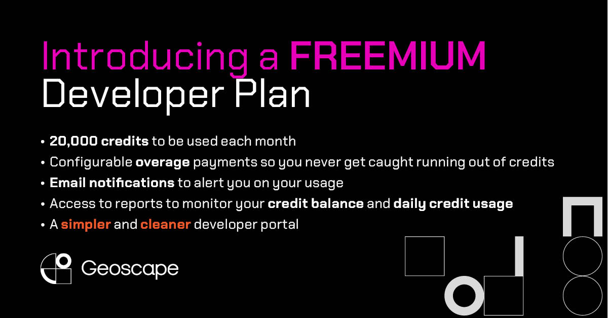 GeoscapeAus's tweet photo. Today we launched a new pricing model and portal to support our developer offering! Our APIs make it easy to spatially enable applications through address validation and linkage to one-of-a-kind building data. Start using our toolkit today: https://t.co/Go75WEJDYz
#API #Developer https://t.co/P3fl4QhW4V