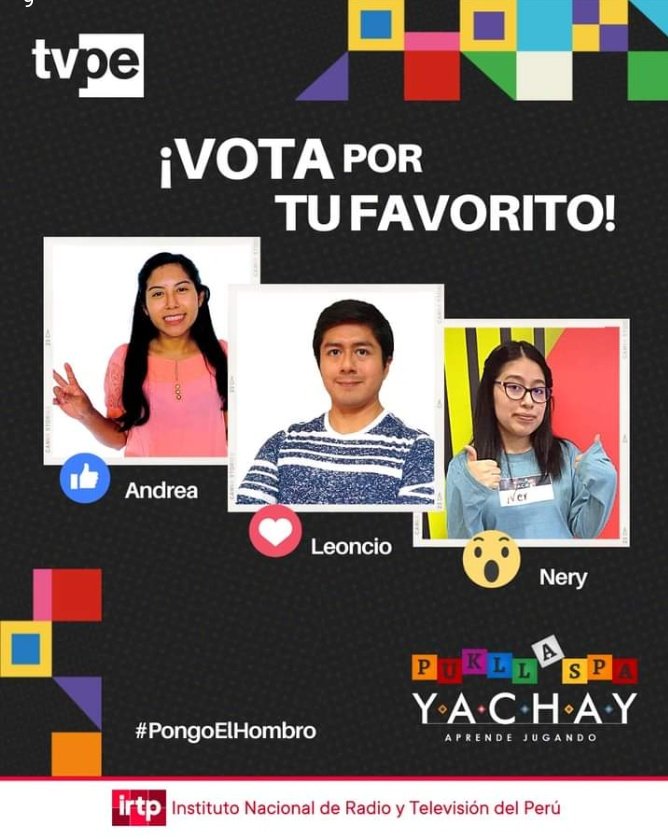 🥳 Hoy empezamos la #GranFinal de la #SegundaTemporada en #PukllaspaYachay, y lo hacemos con la emblemática banda de rock #Fragil 
... Vota por tu favorito, nos vemos en breve, <a href="/elguilledice/">Guille Castañeda</a> <a href="/tvperupe/">TVPerú</a>