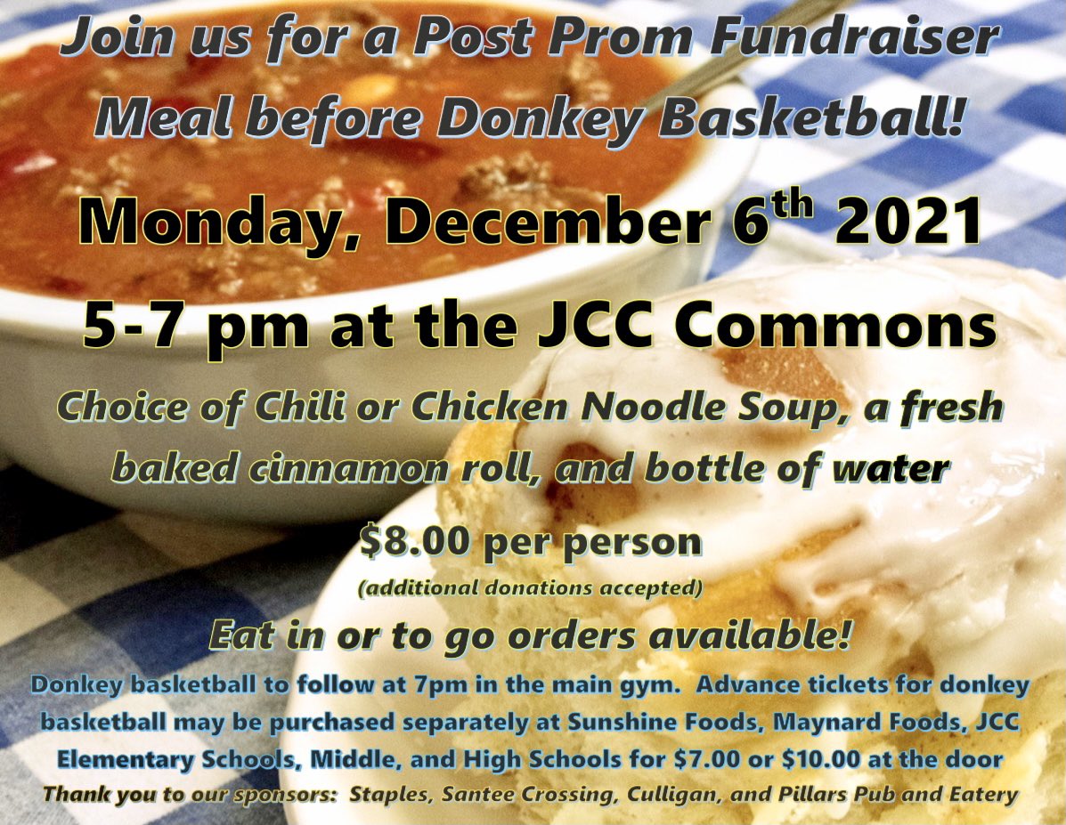 hamlettang's tweet photo. 🏀Join us for dinner and some fun Monday, December 6th!  Proceeds go to JCC Post Prom!  Please share! https://t.co/z4voNBKAgP
