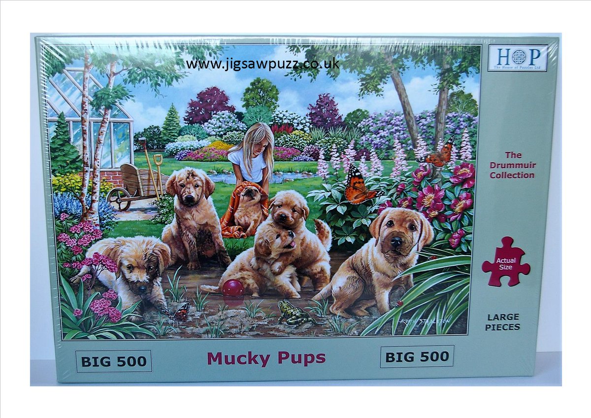 jigsawpuzzcouk's tweet photo. Mucky Pups - Brand New Big 500 XL Piece
Larger Piece Jigsaw Puzzles
https://t.co/KP2xXkDk8W
#HouseofPuzzles #jigsawpuzz #jigsawpuzzle https://t.co/1i2rOZdcuD
