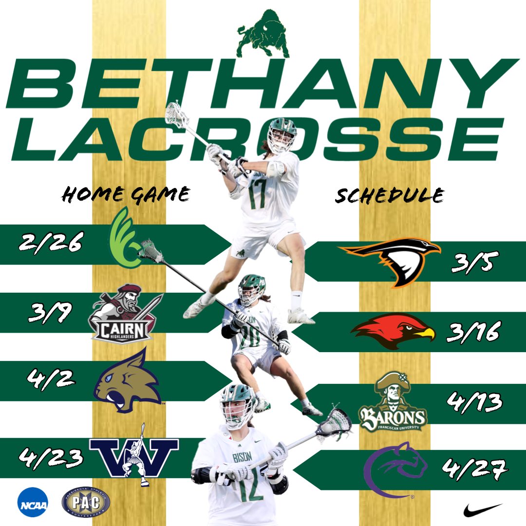 Barons Schedule 2022 Bethany College Men's Lacrosse On Twitter: "2022 Bethany College Lacrosse  Schedule #4X4 Https://T.co/Rncfcaajfp" / Twitter