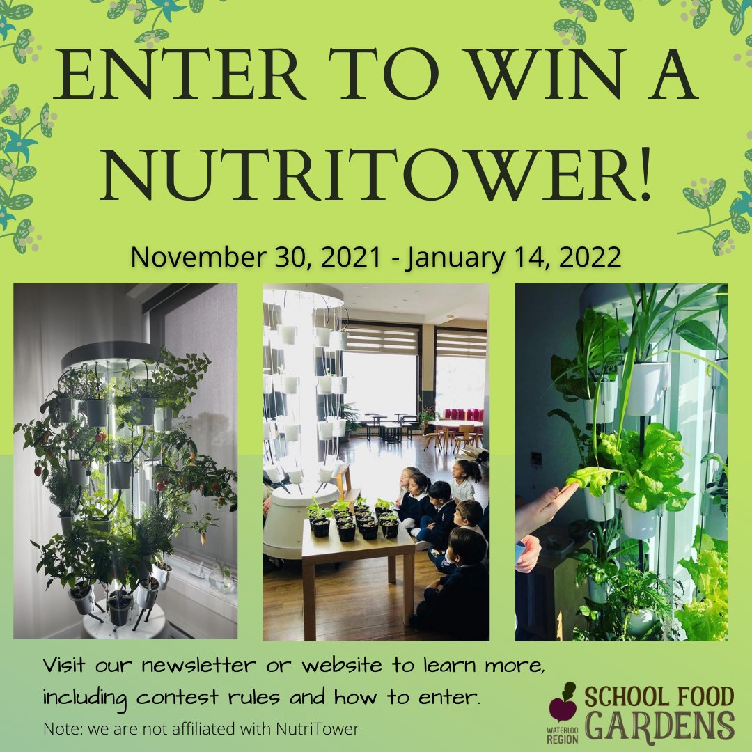 Calling all #educators with the <a href="/wrdsb/">Waterloo Region DSB</a> and <a href="/WCDSBGreen/">WCDSB Sustainability</a>! Our Tower Garden #contest is back, this time as the School NutriTower Contest! Beginning tomorrow, read all about it on our website, or check out our newsletter tomorrow morning for the scoop. 
#nutritower #WRSFG