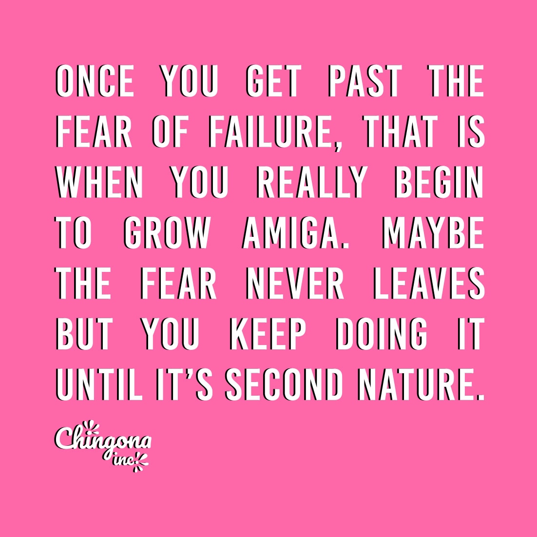 chingonainc's tweet photo. Maybe the fear never goes away amiga, but we keep doing it until it's second nature 🙌🏽 #fearofaiilure  #mija #chingona #chingonaaf #chingonavibes #latina #latinaf #motivationalquotes https://t.co/5lWnpQZo5Z