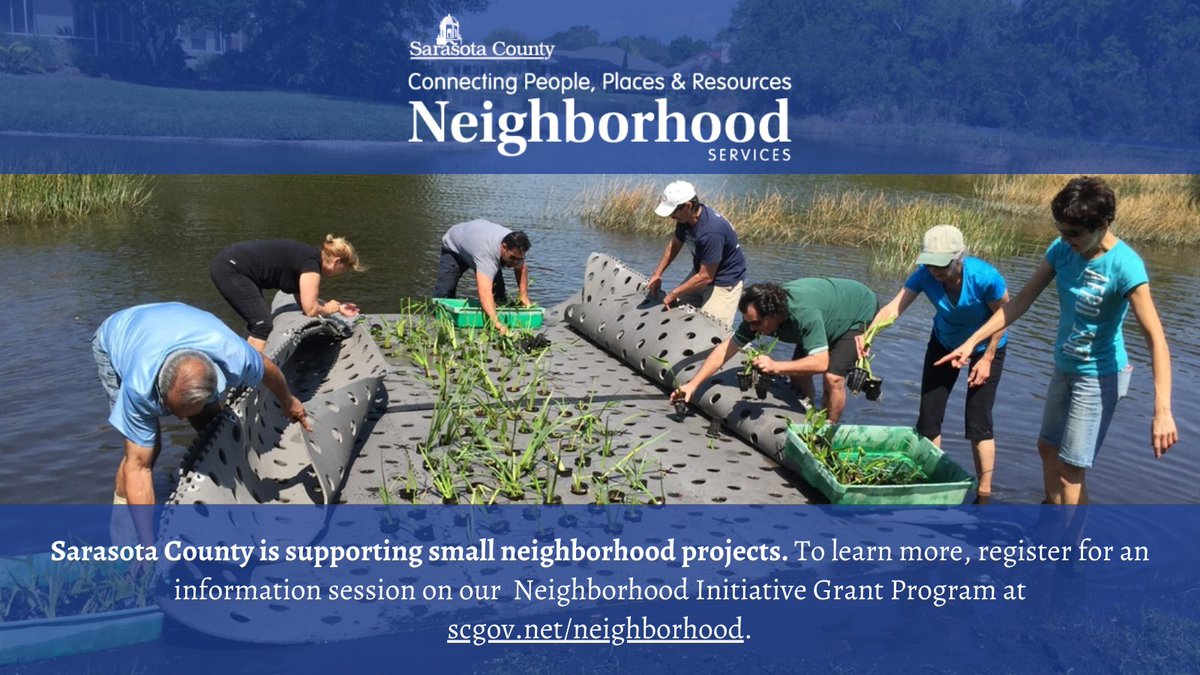 Small neighborhood projects can make a big difference! Neighborhood Services offers grants to neighborhoods that are willing to match funding through cash, in-kind donations, professional labor, or volunteer hours. Visit scgov.net/neighborhood to learn more. #SRQCountyPDS