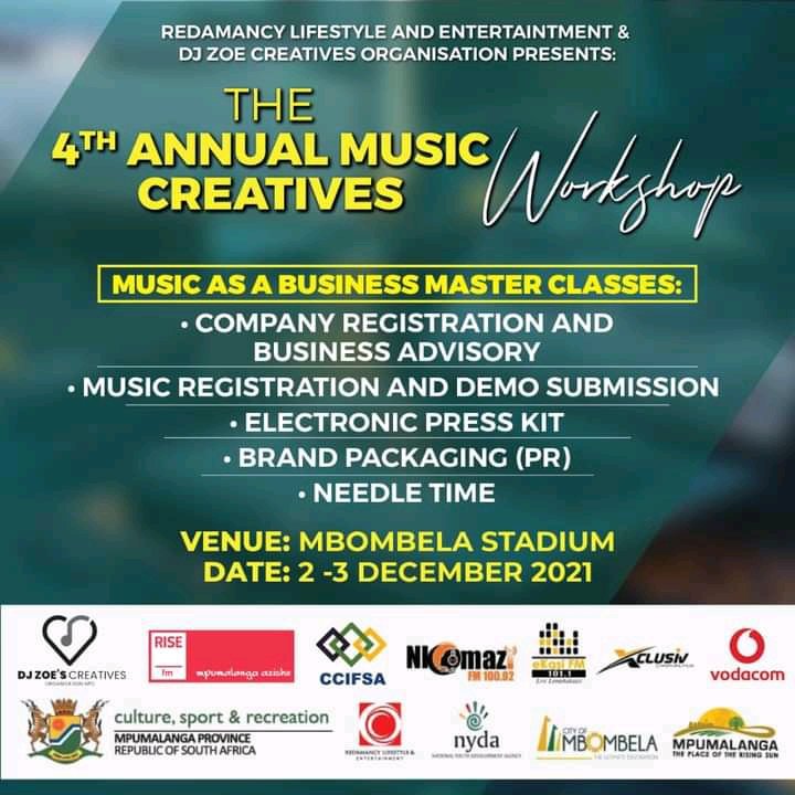 FlameboyUNVS's tweet image. It's a great honour to have been given this very important role to facilitate at the 4th Annual Music Creatives Workshop 2021🇿🇦 |👨‍🏫📒

#musicbusinessworldwide