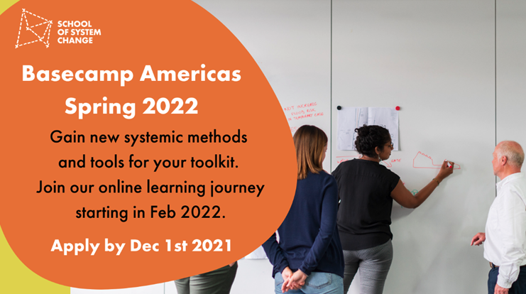 Another terrific opportunity from <a href="/Forum4theFuture/">Forum for the Future</a> to build your skills for navigating complex #systemschange processes. I've had the privilege to be a student and co-facilitator both—and can't recommend the Basecamp program more. Get your app in ASAP! bit.ly/3cZ9ibs