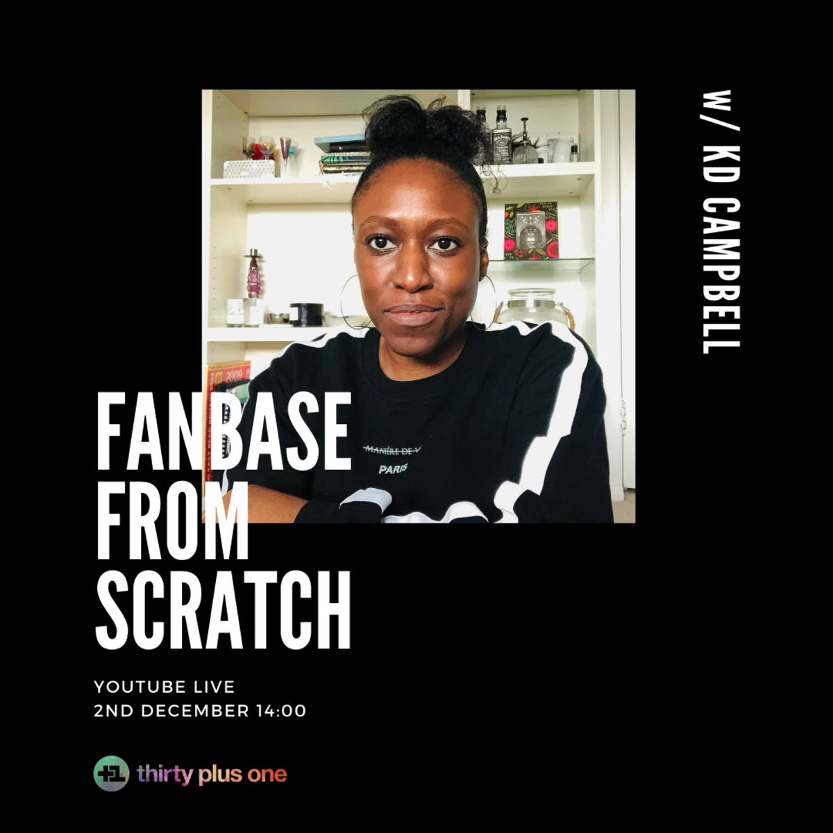 30PlusOne's tweet photo. Fanbase From Scratch YouTube live TAKE TWO 🎬 Rescheduled 2 Dec 14:00. We’ll be talking fan journey mapping &amp; leveraging your fanbase to book more shows, get more streams, make money from your music, build your team &amp; more. Set a reminder #musicbusiness https://t.co/jXzqekTtRB https://t.co/EJom3V8f27