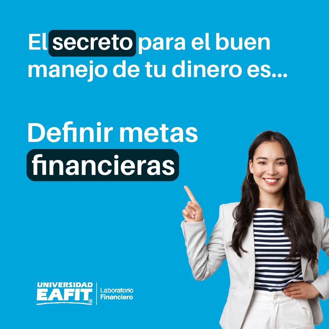 LabFinEAFIT's tweet photo. 👉Te pasa que no te alcanza el dinero y
no sabes qué hacer? aquí tenemos un secreto para
que eso no te pase y puedas organizarte.

🏆Define metas financieras, no hay mejor forma para
hacer rendir el dinero de una manera eficaz👀
.
.
#eafit #eafiimedellin #medellín https://t.co/eeqf0LXrBq