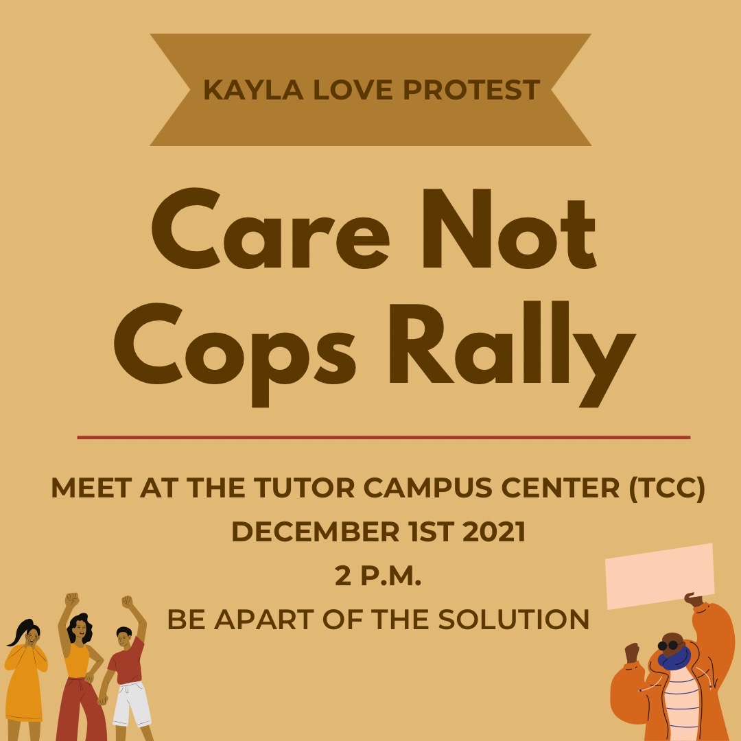 USCAbolition's tweet photo. Join us, @RPSatUSC, and @USCBSA  this Wednesday to bring attention to the violence experienced by Kayla Love and her family, and make sure it never happens again. https://t.co/Nyr4NsOo4t