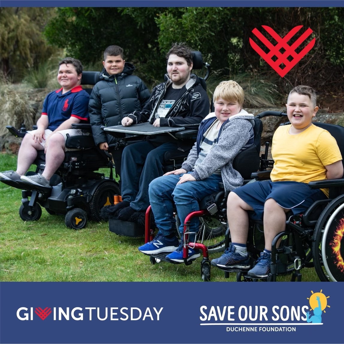Today is GivingTuesday. A day that represents generosity, individual power, and a day that brings people together to create positive change. Join us and help make a difference for the Duchenne and Becker community today. Please donate via the link below:
saveoursons.org.au/pages/donate/