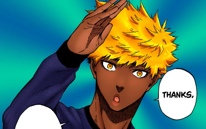 Kunigami is dark-skinned! 