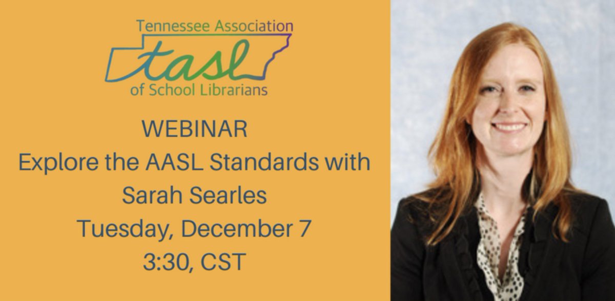 TASL (@tasltn) on Twitter photo Join <a href="/sarahsearles/">Sarah Searles</a> for our webinar on Dec. 7th! #freeformembers Register here: tasl.memberclicks.net/webinars Join <a href="/sarahsearles/">Sarah Searles</a> for our webinar on Dec. 7th! #freeformembers Register here: tasl.memberclicks.net/webinars