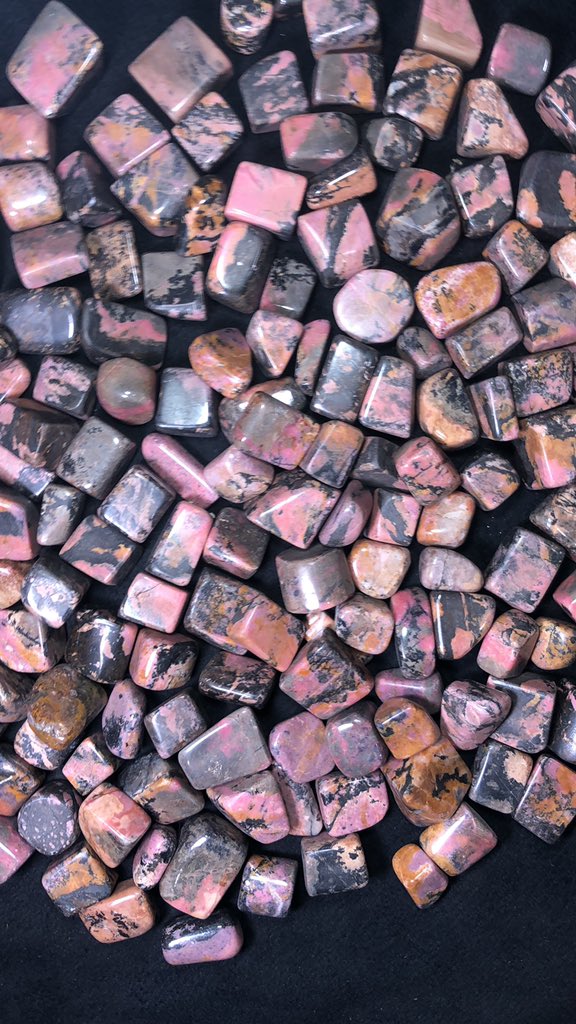 Crystalmineral2's tweet photo. Rhodonite Tumbled https://t.co/bRNA9wXPpB