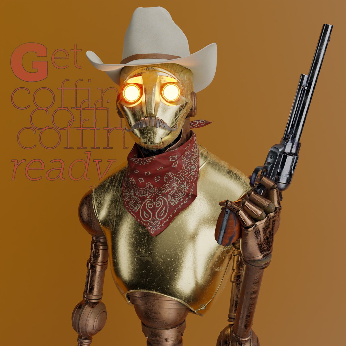 RyanCallowayArt's tweet photo. Get three coffins ready.
#fistfulofdollars #clinteastwood #cowbot #decobotfanclub
#ryancallowayart https://t.co/5sGK9KeLWw