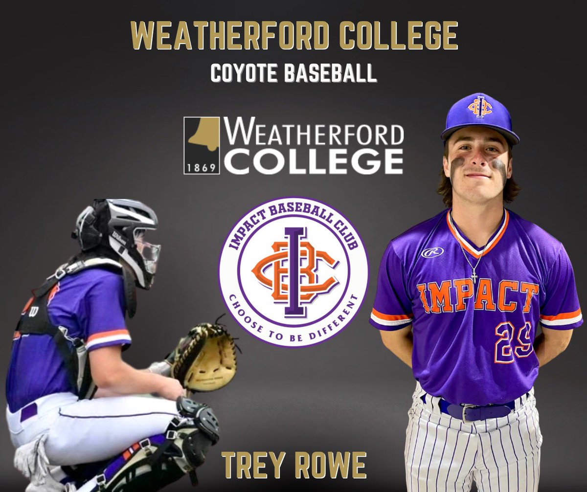 Congratulations to <a href="/treyrowe29/">Trey Rowe</a> on his commitment to <a href="/WCoyoteBaseball/">Weatherford College Baseball</a>!