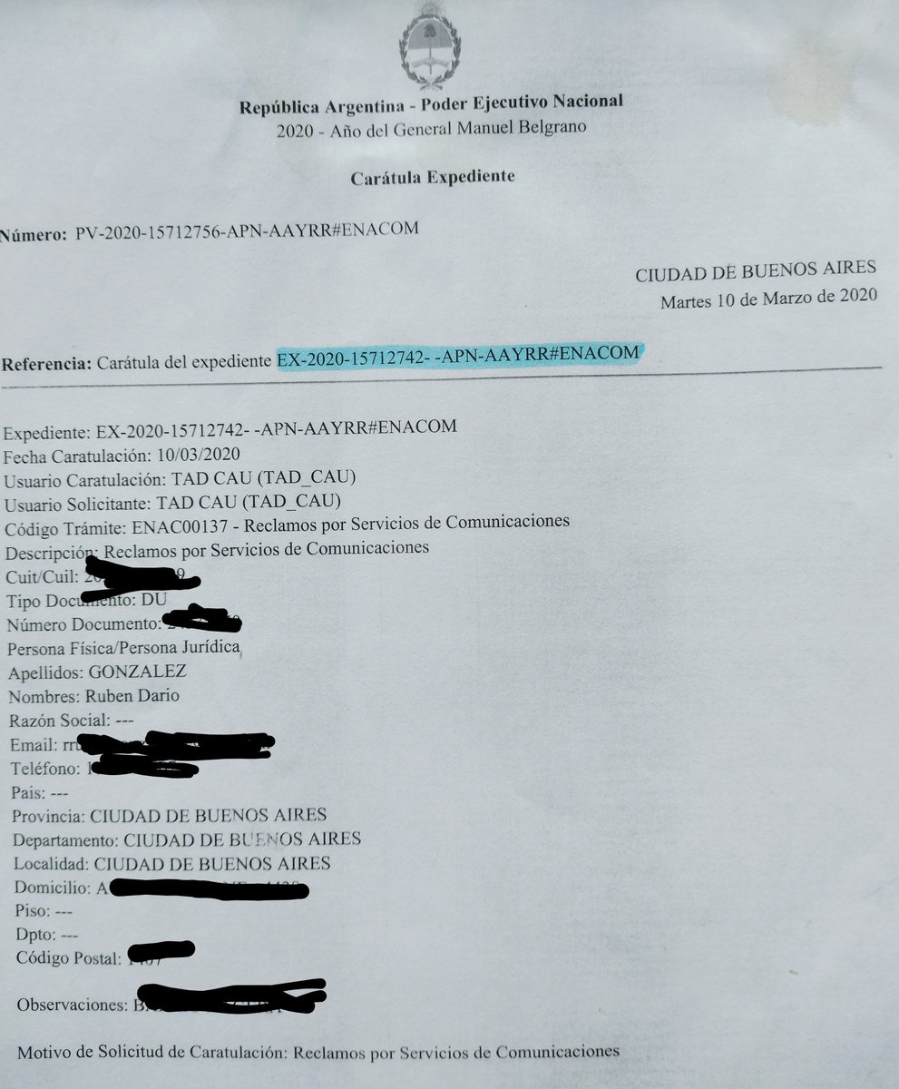 RubenGo38270796's tweet photo. @ENACOMArgentina @gustavoflopez @TeleCentroAr  desde el 10 de Marzo de 2020 , estoy a la espera de una resolución del expediente EX-2020-15712742-APN-AAYRR#ENACOM , por mal facturación e incumplimiento del servicio de dicha empresa . Necesitamos los consumidores ser defendidos. https://t.co/9lDI7qOhfI