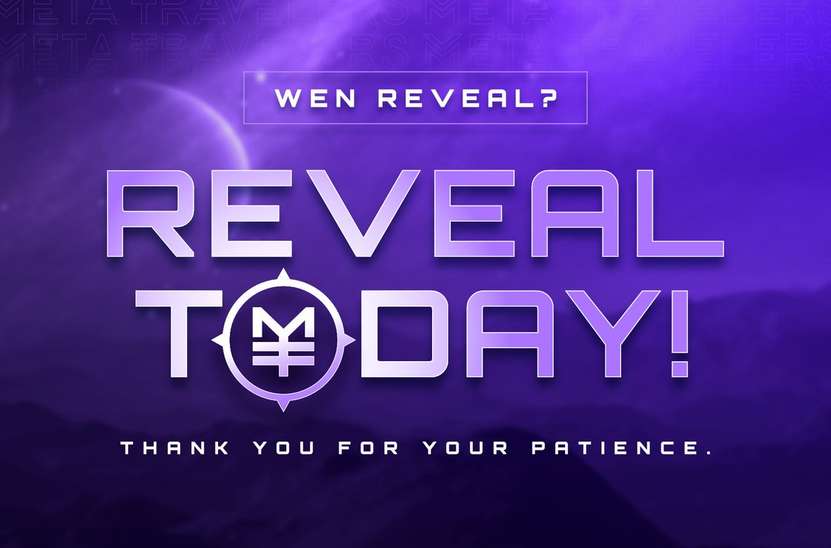 MetaTravelers's tweet image. Happy Reveal Day MetaTravelers!

For this momentous day we are doing a #NFTGiveaway 
Just show off your unique Nibiru as your PFP and tweet it!
Winner Chosen in 48 Hours! We will verify both winners..
Goodluck!

Prizes:Nibiru #1687 &amp;amp; #1685 announced pre reveal for randomness
#NFT