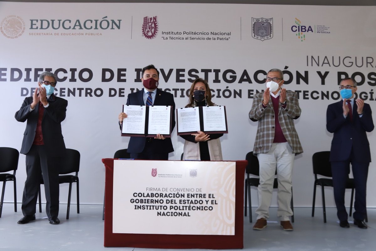 CoracytNoticias's tweet photo. La Gobernadora @LorenaCuellar inauguró el nuevo edificio del CIBA-IPN y firmó un convenio para la creación de un CVDR

Tlaxcala es pionero en contar con tres unidades del instituto para un mayor desarrollo científico.
#AhoraNoticiasTlaxcala 
@IPN_MX https://t.co/23OY0eQM5Q
