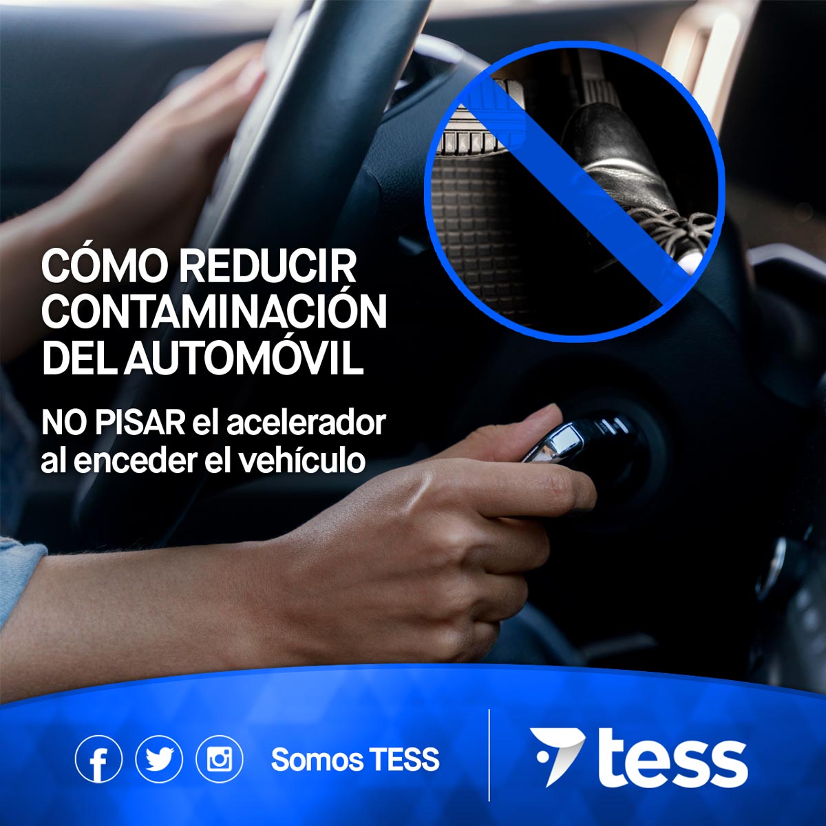 somostess's tweet photo. CÓMO REDUCIR CONTAMINACIÓN DEL AUTOMÓVIL
- NO PISAR el acelerador al enceder el vehículo.
- Apagar el motor en paradas prolongadas.
- No cargar el coche en exceso.
#SomosTESS #ReducirContaminacion #TransitoManta https://t.co/gJYdRQcZdJ