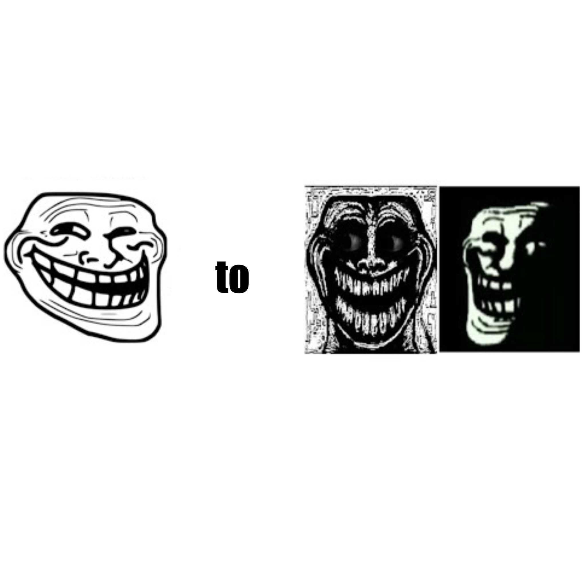 zalgo-is_all on X: i remember, when troll face was used only as the main  icon for internet trolls. now…seems like it's been adopted by the  creepypasta area. given the name….trollege. i only