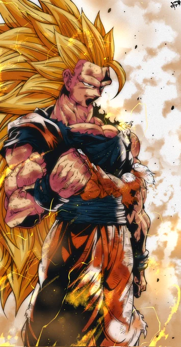 ---ドラゴンボールZ---
孫悟空/超サイヤ人3
『俺がやらなきゃ…誰がやる!!!』
#ドラゴンボール #イラスト 
