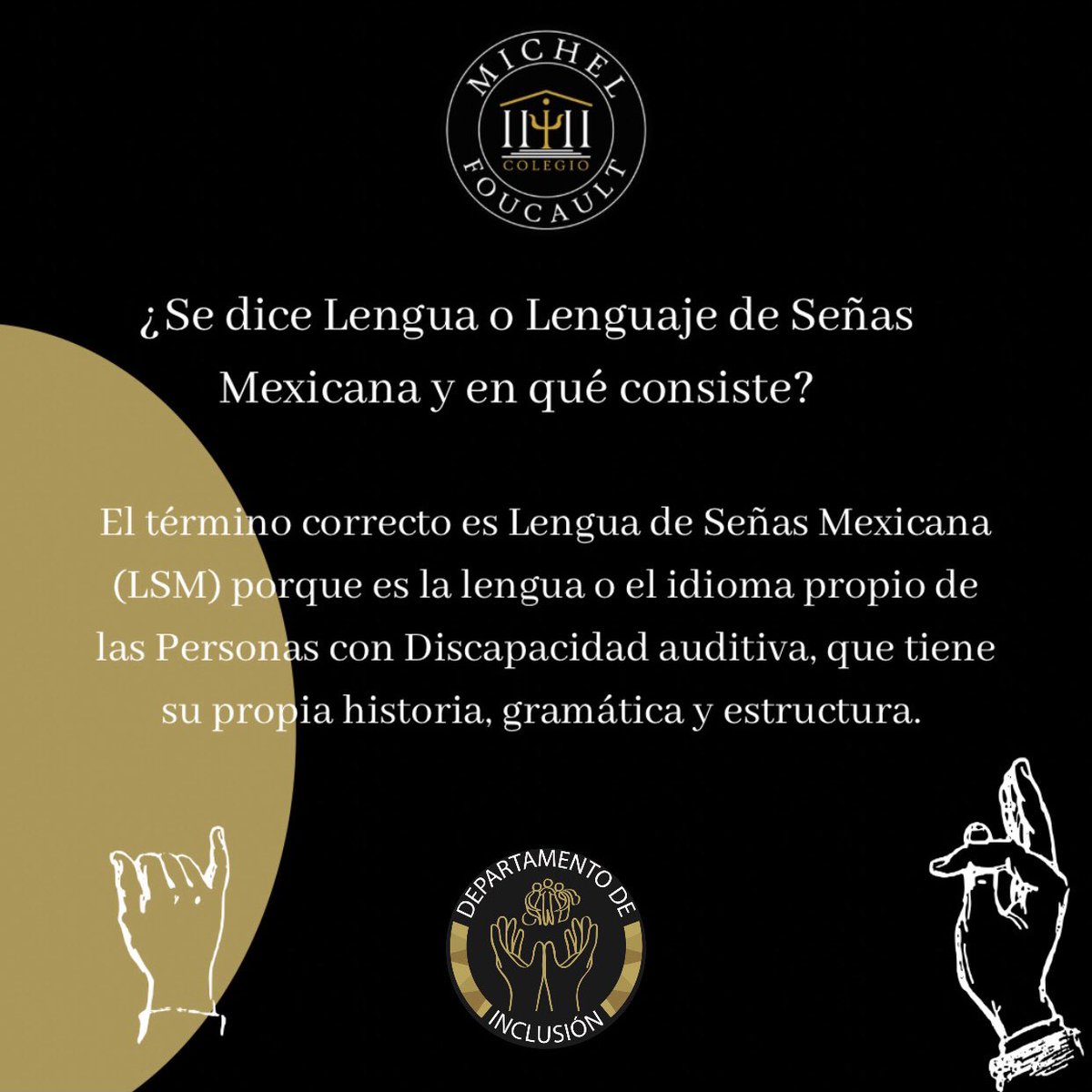 ColegioFoucault's tweet photo. ¿Se dice Lengua o Lenguaje de de Señas Mexicana?
#ColegioMichelFoucault #reddeescucha #inclusión #Crítica #política #poética #reddeescucha #psicología https://t.co/lbsDwg4sKF