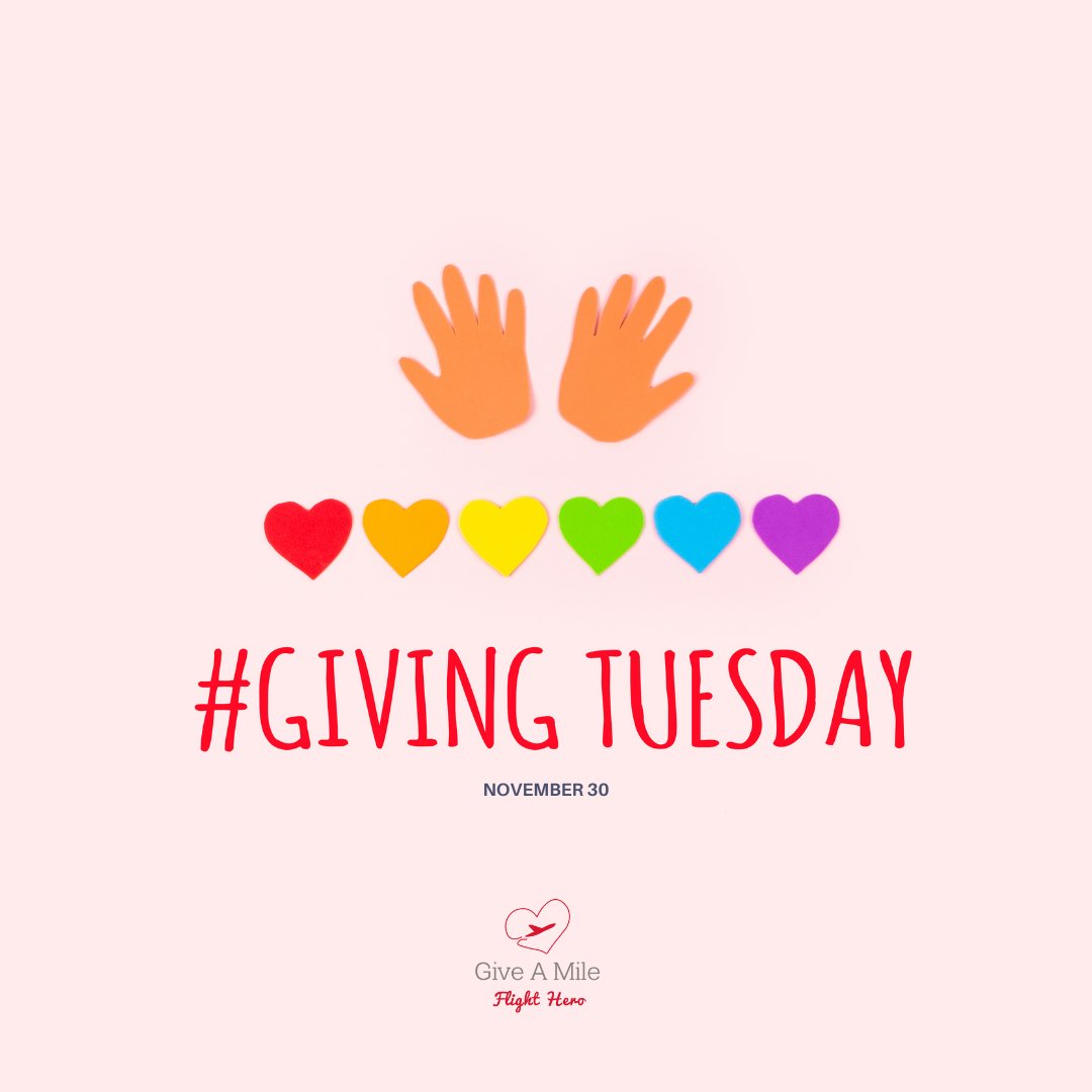 giveamile's tweet image. Set an alarm, flag your calendar! 
TOMORROW IS #GIVINGTUESDAY! 
Get ready to give and maximize the impact of your donations with some help from a few of our biggest supporters! Check our feed for details tomorrow!