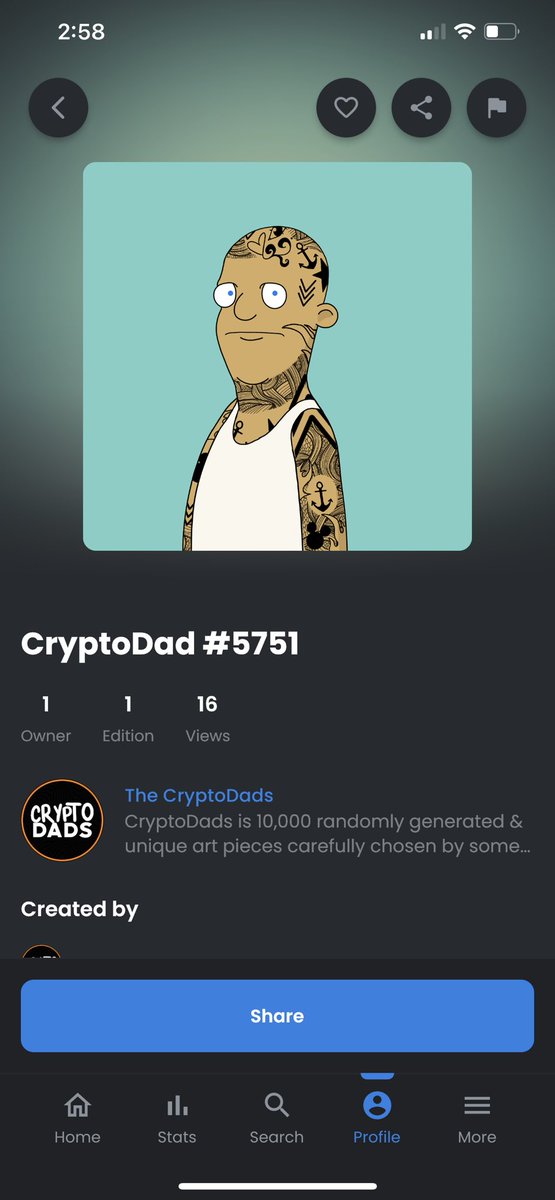 I didn’t want to announce this until after thanksgiving. But I really plan to be a better Dad than the one I had growing up. 

With that being said… I’m officially a father… a <a href="/CryptoDadsNFT/">CryptoDads ♨️</a> #Cryptodadsnft 

Cc @DegenApeLife