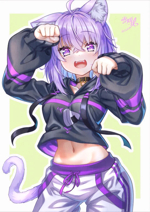 うにゃにゃー!
#絵かゆ 