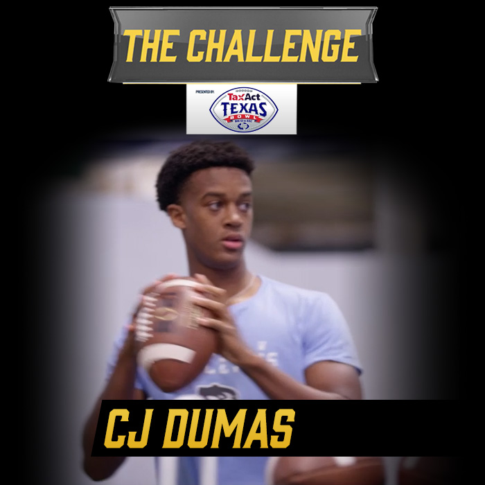 ihss_houston's tweet photo. Tomorrow @cjdumas2022 of @PaetowFootball takes his turn in the qualifying round of The Challenge presented by @TexasBowl.
#ihss #txhsfb #HOUchallenge https://t.co/PUjHngFOEb