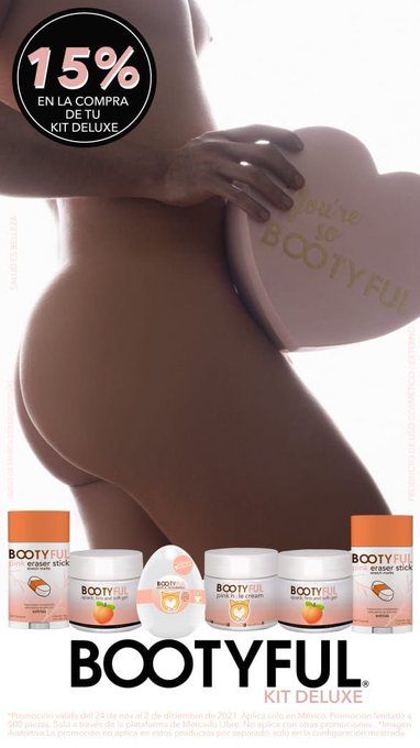 Es la promo #CyberMonday Los productos @Bootyful_mx siguen en el top de ventas en línea. Aclarantes íntimos