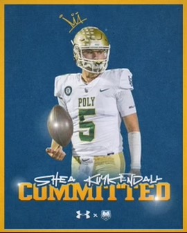 KuykendallShea's tweet photo. To God Be The Glory.  Committed!  Thankful to my family, friends and coaches 🙏  @UNC_BearsFB @87ed @notoriousmax25 @jjraterink #GetUpGreeley #NorthernColoradoBears #LongBeachPoly @LBPoly_Football @CoachSBarbee @CoachReneMedina @Throw_2_Win @premiumsportsla @AidanKuykendall https://t.co/tGPgeOZv01