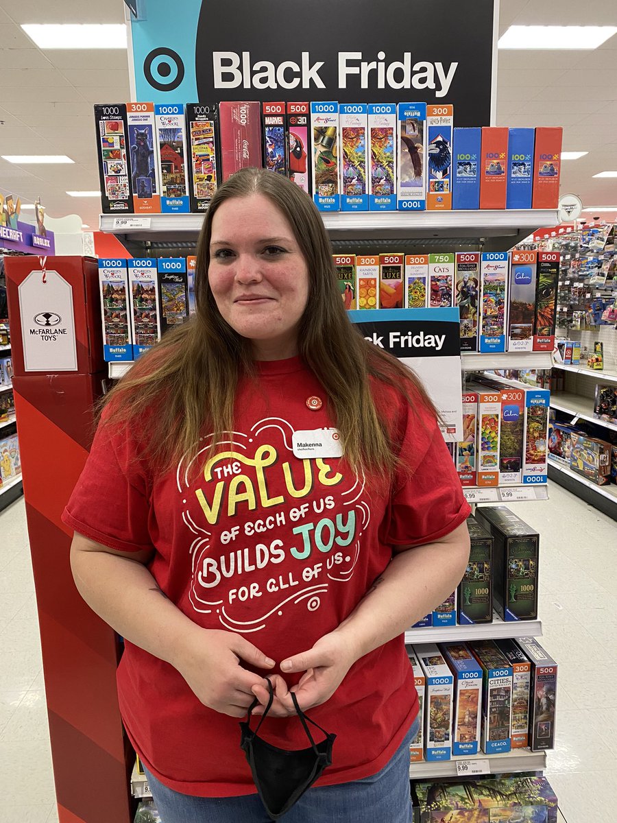 Across9_10's tweet photo. Makenna, our #T1278 Toy DBO, sporting her pin from @Tim_Heit 
Makenna is super positive and very passionate about her work. Awesome job, Makenna! We are so happy you’re on our team. #Q4inG194 https://t.co/5GuIUWv18f