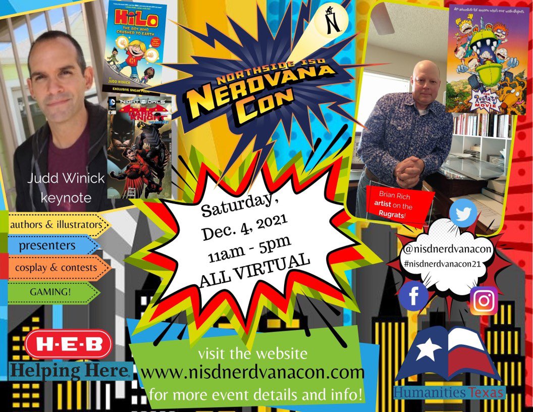 Join us online this Saturday, December 4, for this year's Nerdvana Con! Check out our programming at nisdnerdvanacon.com/team-1

#nisdnerdvanacon21