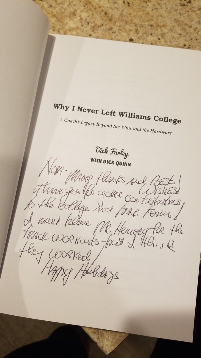 It's here! So excited..Thank you for the note coach Farley! <a href="/CoachDickFarley/">Richard “Dick” Farley</a>