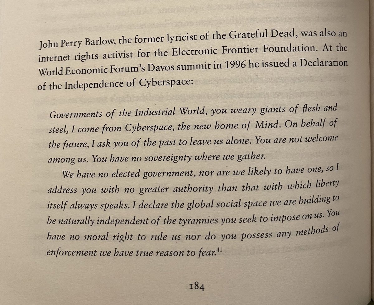 santiagoroel's tweet photo. The Grateful Dead wrote the constitution of the metaverse in 1996: https://t.co/OCBH2ugLvC