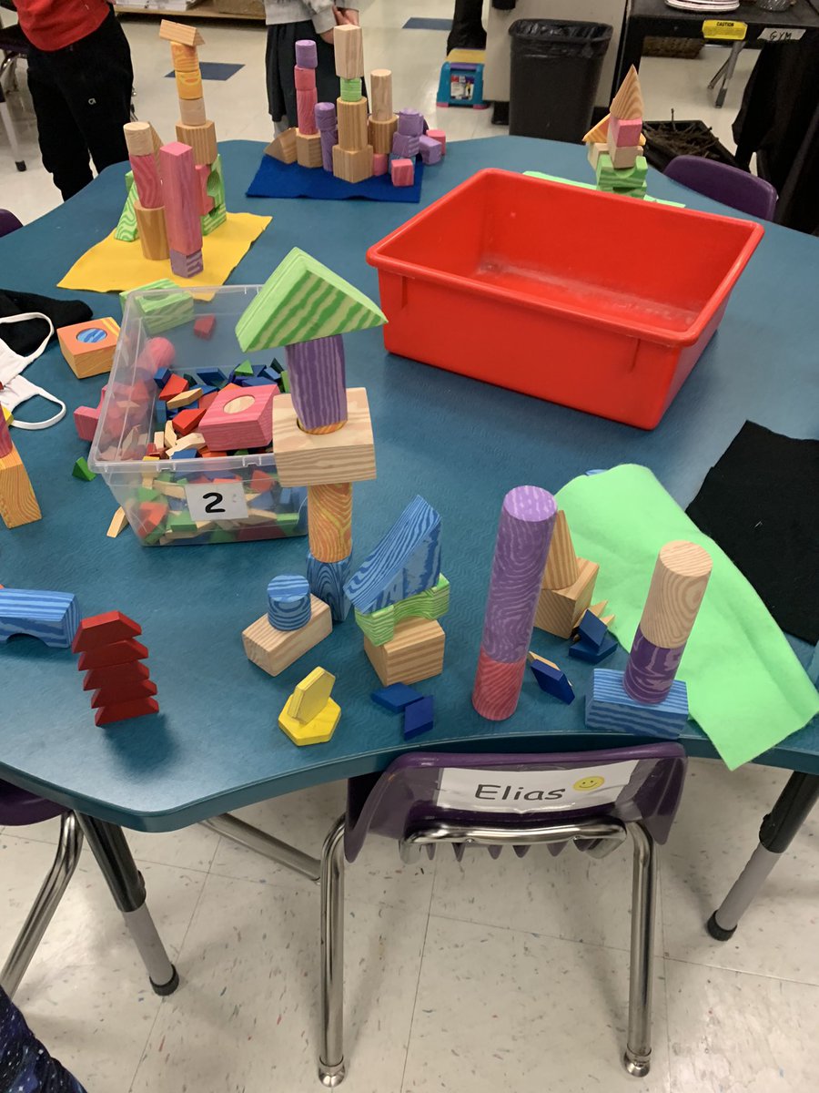 WDSKPearson's tweet image. Free exploration of 2D and 3D shapes. Look at these creations! @kinder_math @wdsprincipal