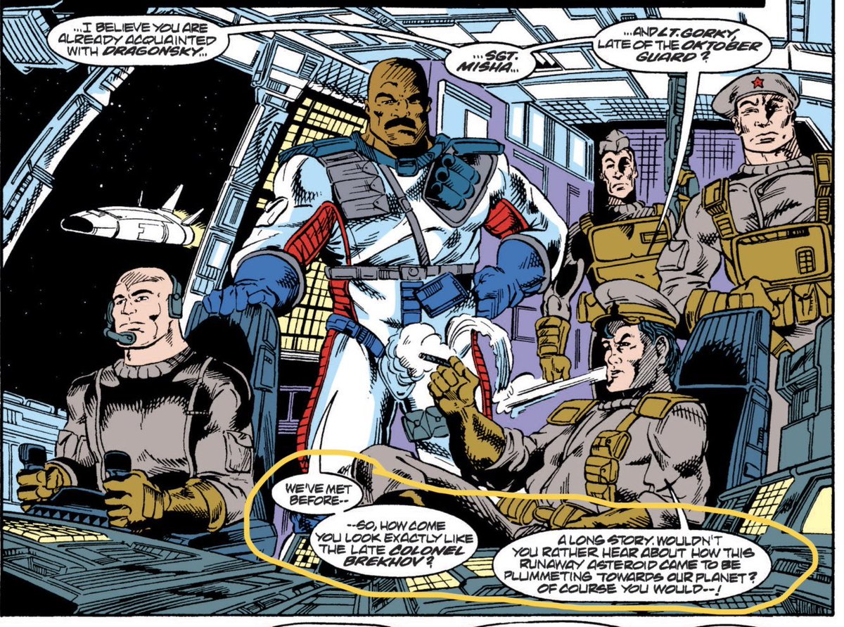 ChaplainJoePod's tweet photo. Remember when the Oktober Guard recently came back from the dead in #GIJoe? Here’s a clue from WAAYYYY BACK in 146 #yojoe #the4colorcampaign #StarBrigade #comicbook https://t.co/oeYzvYzmUD