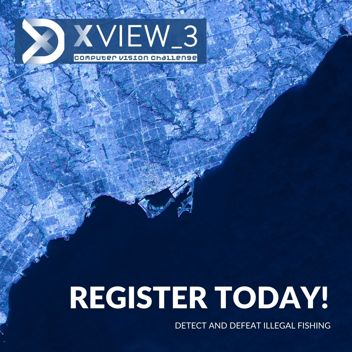 GlobalFishWatch's tweet photo. There's one day left to be part of the @DIU_x &amp; @GlobalFishWatch #xViewChallenge!

#xView3 is a global call for skilled developers to harness satellite-based synthetic aperture radar data to detect dark vessels. $150k prize.

Register here 👉 https://t.co/vjWCBzaZZd

#NMIO https://t.co/4Iol81ff4a