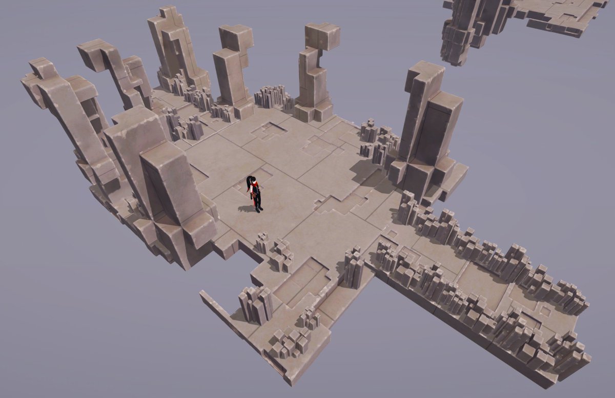 exeneva's tweet photo. Going for a look inspired by @SupergiantGames Transistor, except fully 3D. Currently in lookdev. Using both Toony Colors Pro 2 and RealToon shaders in Unity URP.

#gamedev #madewithunity #unity3d #indiedev #stylized #toon #celshading https://t.co/YcwmanMOwj
