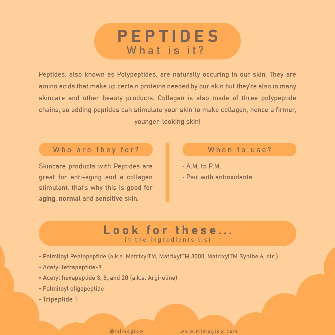 Mimoglow's tweet photo. When you use products with peptides, it act as little messengers, triggering skin cells to perform specific functions such as stimulating collagen which encourages the skin to look younger and be firmer. https://t.co/AVsgrSH9JM