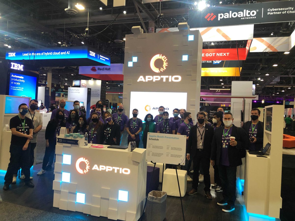 Apptio's tweet photo. Attending @AWSreInvent? Stop by booth #869 to win a Nintendo Switch, exclusive swag and a free FinOps book! 🎉  #reInvent https://t.co/ROoK7DexBD