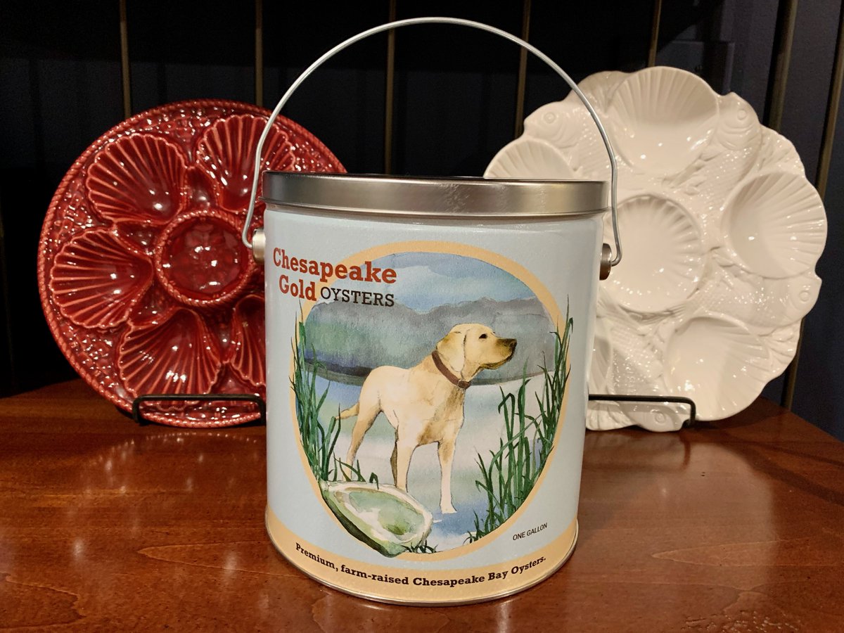 Our 5th Annual Chesapeake Heritage Tin is in! Join us this Sat. 12/4 and pick up a few cool gifts for oyster &amp; Lab lovers in your life. #oysters #Chesapeake #EasternShore #ChristmasGifts2021 Details here: bit.ly/3FRpOXw